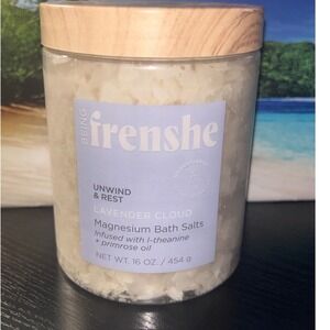 Being Frenshe Lavender Cloud Magnesium Bath Salts Unwind & Rest 16oz Soak New